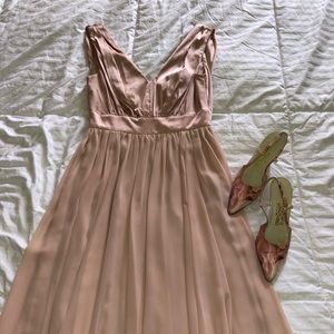 Vera Wang blush cocktail, wedding dress size 6